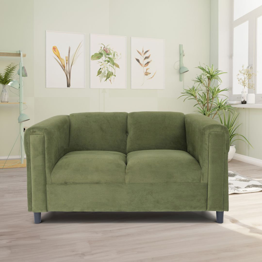 Sage green loveseat discount